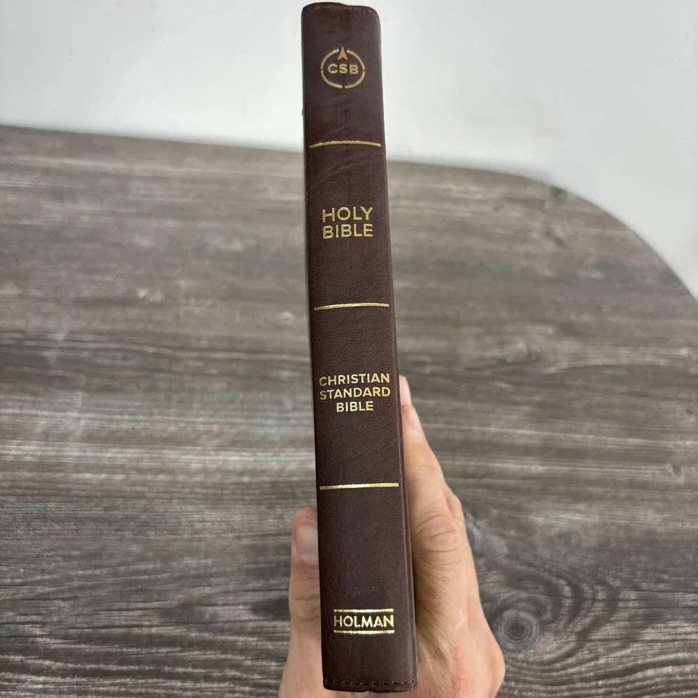 Holy Bible CSB Christian Standard Brown LeatherTouch UltraThin Holman Text